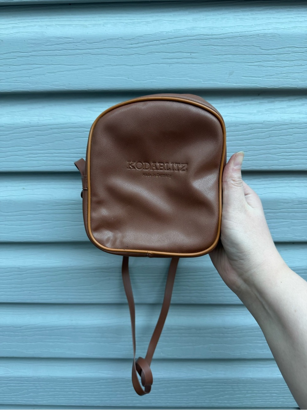 Kodak Brown Leather Camera Belt Bag